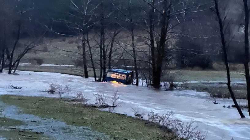 Driver swept into floodwaters rescued by 3 linemen restoring power in Virginia