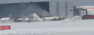 Delta flight from Minnesota crash lands upside down in Toronto amid 40-mph winds