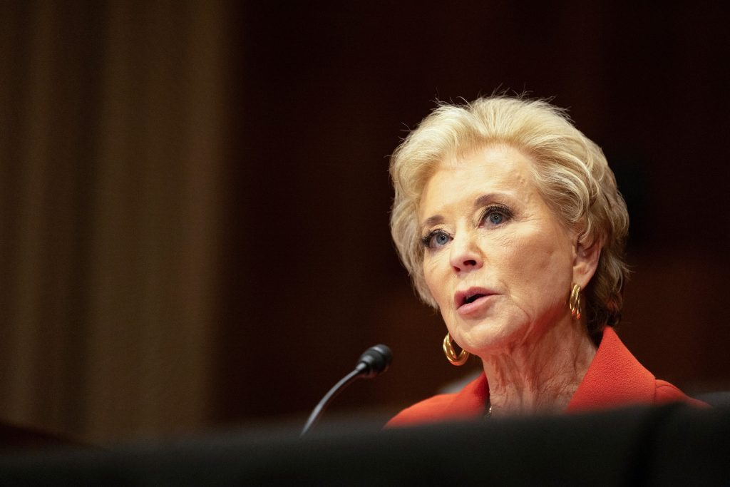 WWE co-founder Linda McMahon confirmed as secretary of education